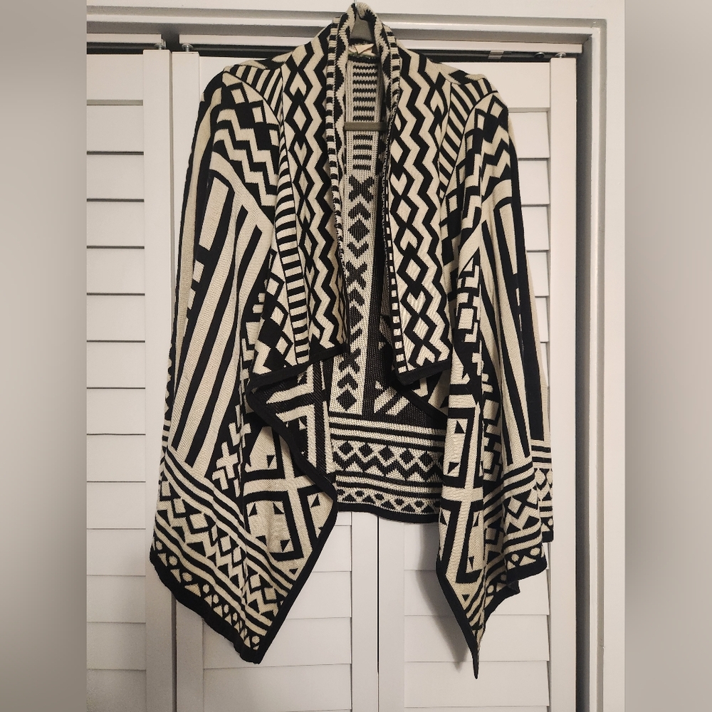 Urban Outfitters Staring at Stars Aztec Waterfall Cardigan